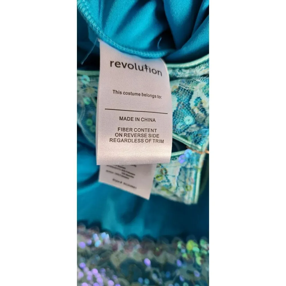 Revolution Dance‎ Costume Competition Recital Ballet Blue Sequin Tutu Dress